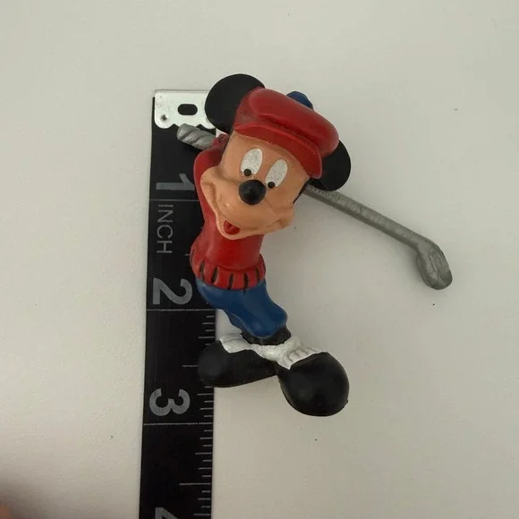 Bullyland Disney Mickey Mouse Golfer Figurine Hand Painted Made in Germany 2.75