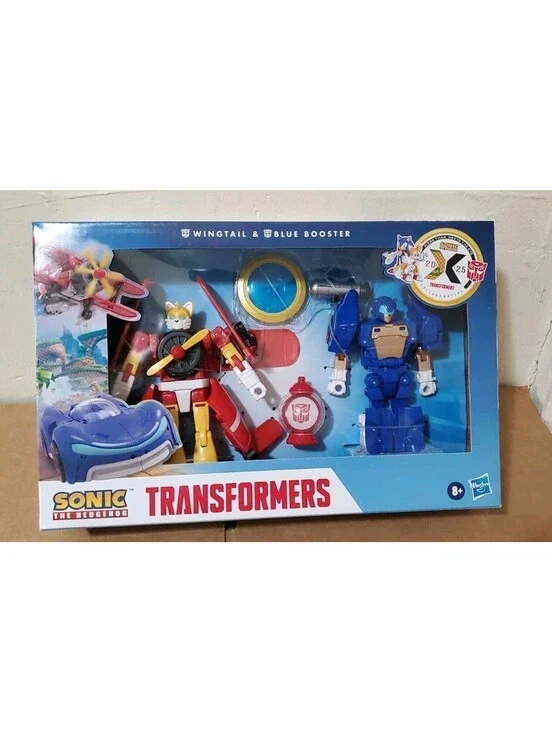 Transformers Collaborative Sonic the Hedgehog Wingtail & Blue Booster 2-Pack NIB