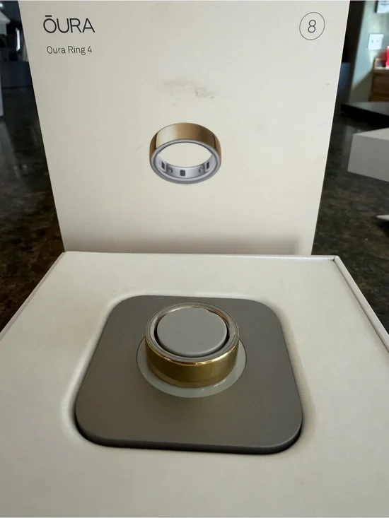 Oura Ring Gen 4 Gold Smart Ring size 8