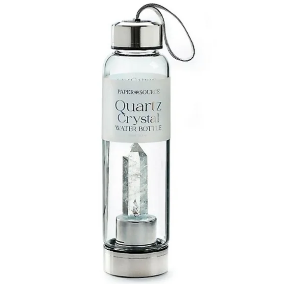 ❤️BUY 2 GET 1 FREE White Quartz Water Bottle, Size 16.2 oz.