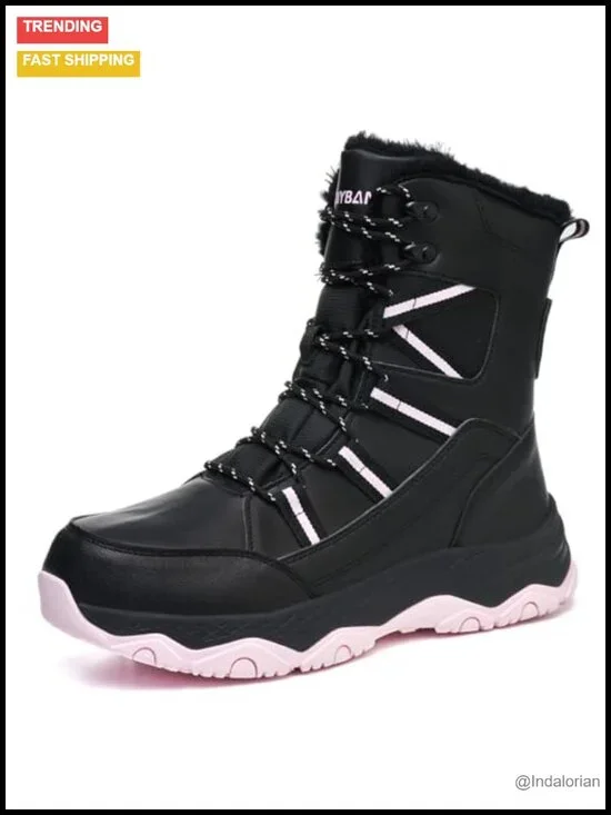 Women's Waterproof Snow Boots Faux Fur Lined Lightweight Mid-Calf Winter