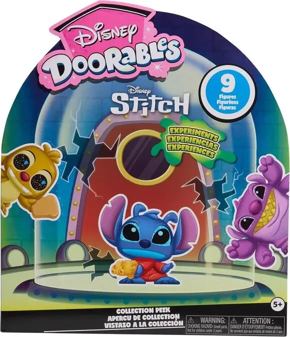 Disney Doorables Stitch Experiments Collection Peek 9 Figures Unboxing NWT