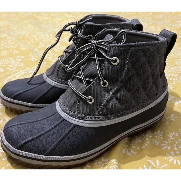 Eddie Bauer Hunt Pack Mid Duck Rain Boots Rubber Weatheredge Womens Size 6