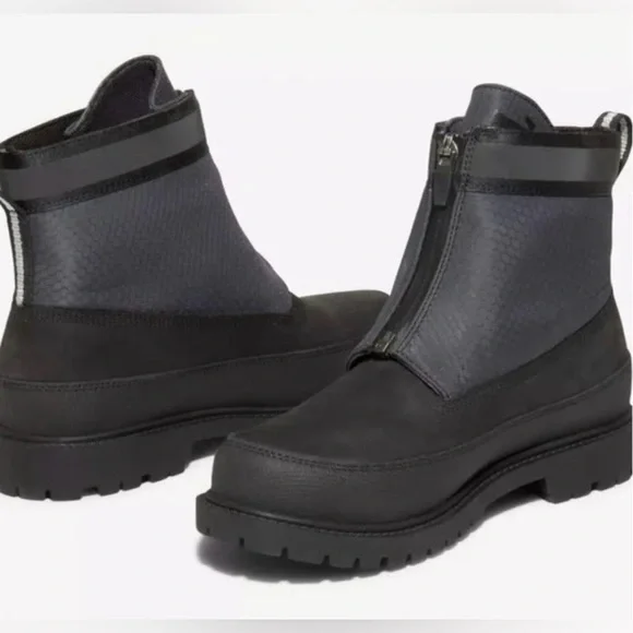 Timberland Women’s Heritage 6 Inch Waterproof Front Zip Boots Nubuck Leather 8