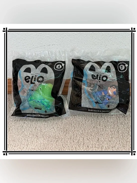 McDonald’s Disney Pixar Elio 2024 Happy Meal Toy #1 & #4 Set, 2 PCs Collectible