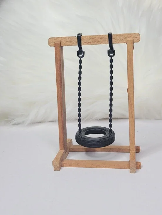 Vintage Lundby Dollhouse Tire Swing