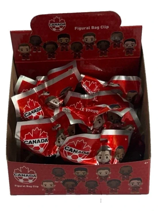7 Team Canada Figural Bag Clip Figure Packs Lot With Display Box World Cup NEW