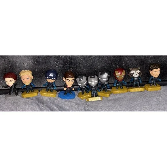 2019 McDonald’s Marvel Avengers Endgame Happy Meal Toys Lot of 10 Figures