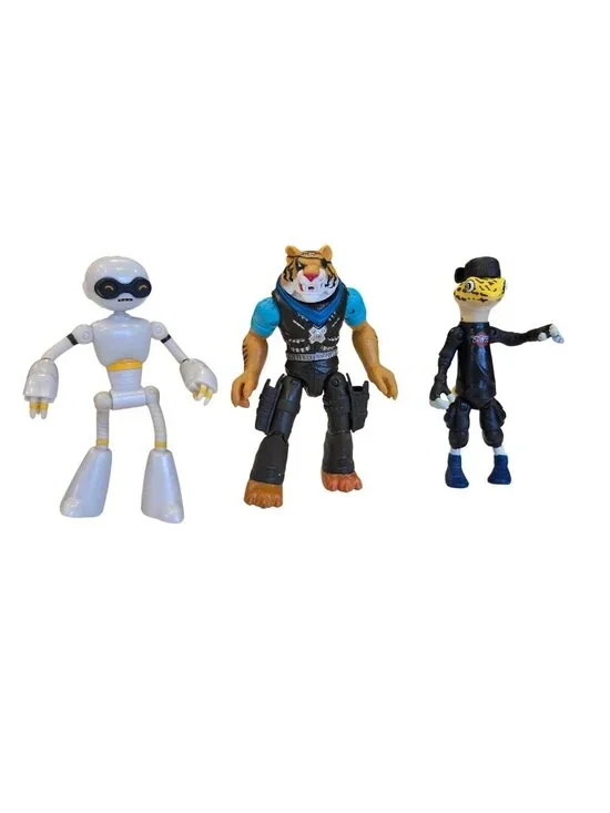 Teenage Mutant Ninja Turtles NMNT Playmates Tiger Claw Fugitoid Gecko Figures