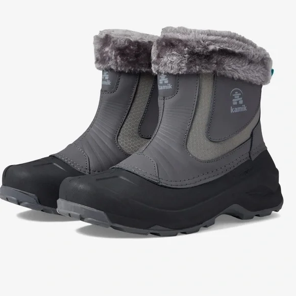 Kamik Gray and Black Winter Boots size 7
