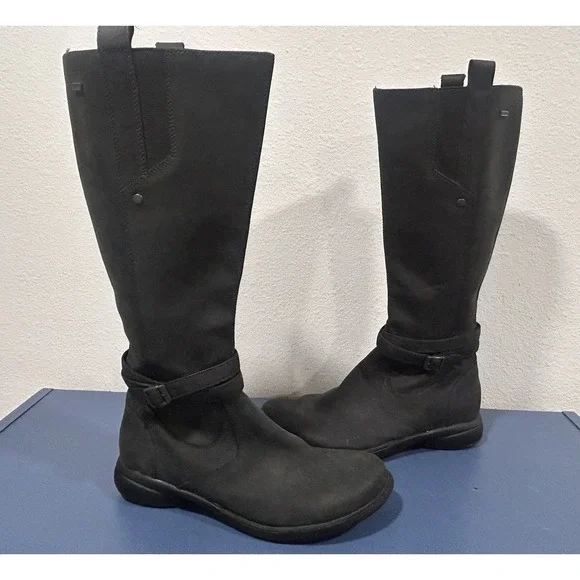 Merrell Womens size 8 Tetra Strap Leather Waterproof Boots Cabincore Outdoors