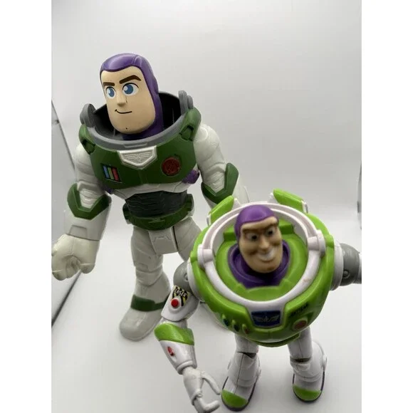 Disney Pixar Buzz Lightyear Figure Lot Toy Story Poseable 10” 7”