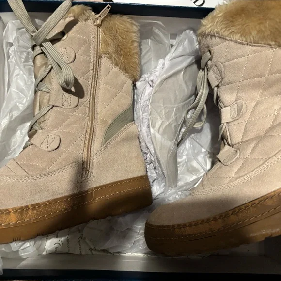 BareTraps Lara Snow Boots | Women’s Size 6 | Beige‎ | Good Condition
