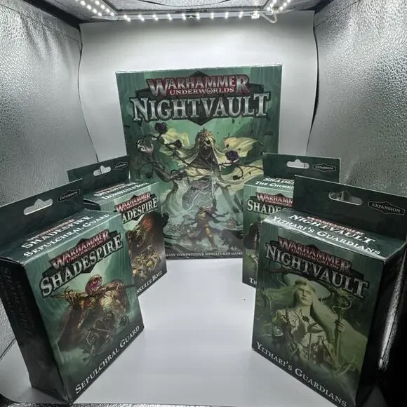 Warhammer Underworlds Lot Nightvault Core Set + 4 Warbands Shadespire