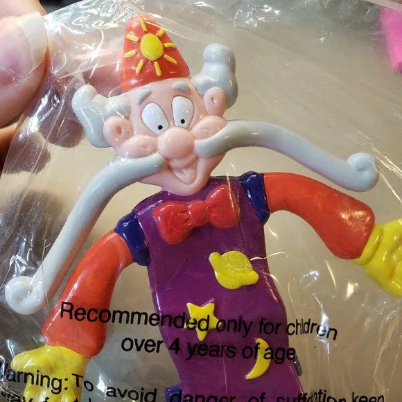 Vintage Fruit Roll Up‎ ROLLUPO THE WIZARD Bendable Advertising Figure 1991 NEW