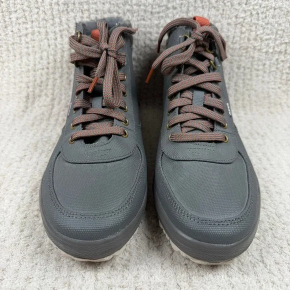 Keds Scout Boot II Womens 9 Gray Orange Plaid Water Resistant Ankle Boot WF65709