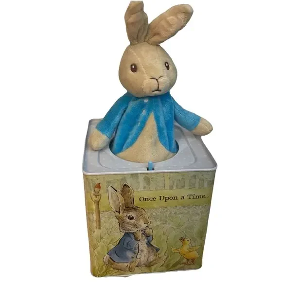 Beatrix Potter Peter Rabbit Musical Pop Up Plush Jack in the Box Nursery Decor