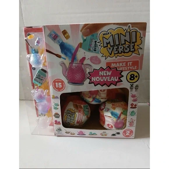 MGA's Miniverse Make It Mini LIFESTYLE SERIES 2 Lot of 11 balls with Display Box