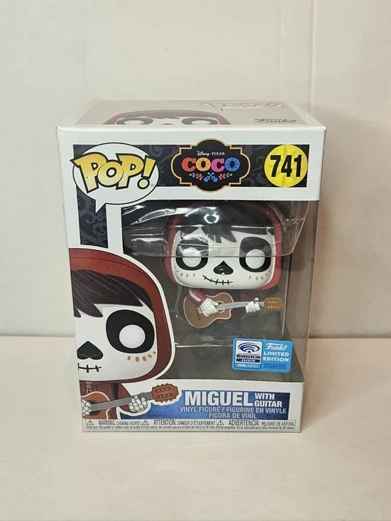 Funko Pop Disney Coco Miguel with Gutair Anaheim Wondercon Exclusive Sticker 741