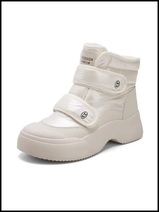 Genuine Suede Leather Mini Snow Boots Ankle Booties Warm Fur Lining Non-Slip