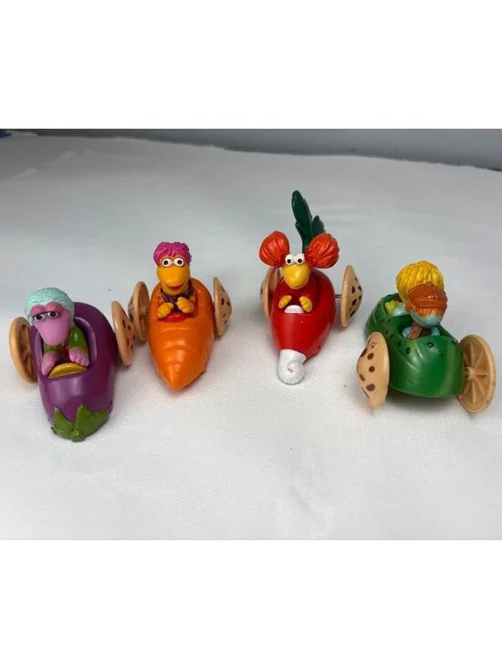 Fraggle Rock Racers McDonalds Toy Set 1988 Collectibles Vegetable Cars