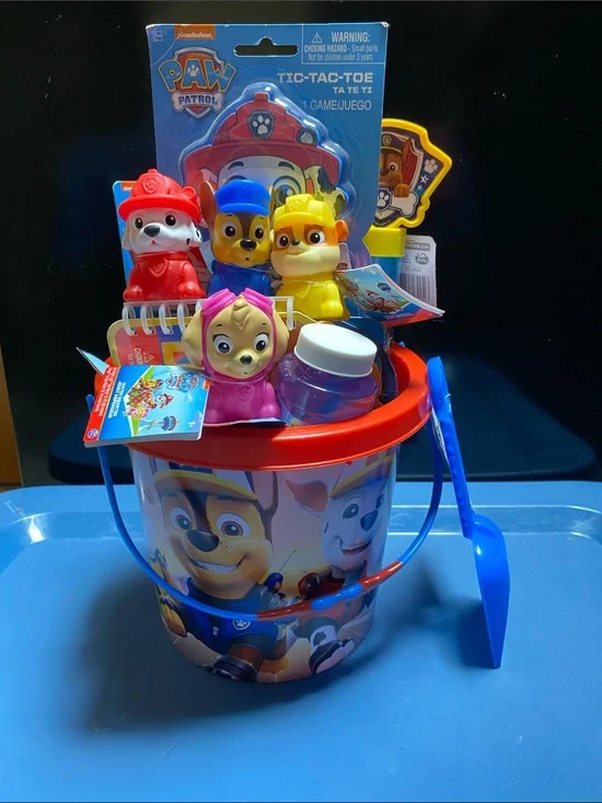 Paw Patrol Beach Play Bucket (15) Gift Set NWT