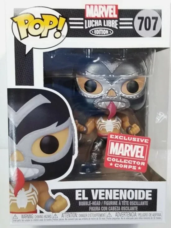 Funko Pop! Marvel Lucha Libre – El Venenoide (Venom) #707 – Marvel Collector