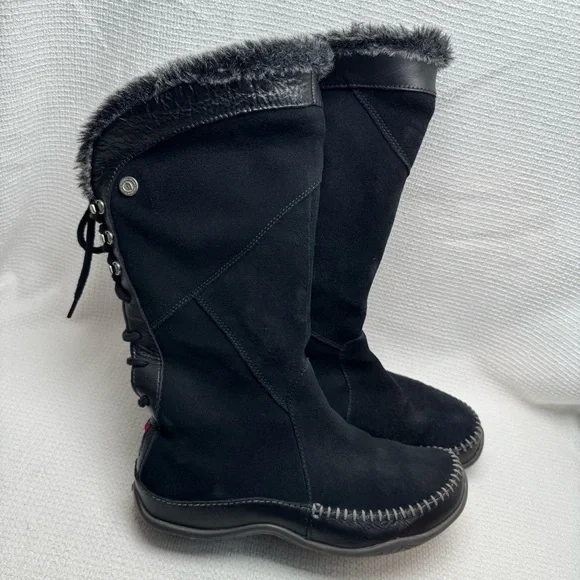 The North Face Janey Black Suede Boots, Women’s Size 6