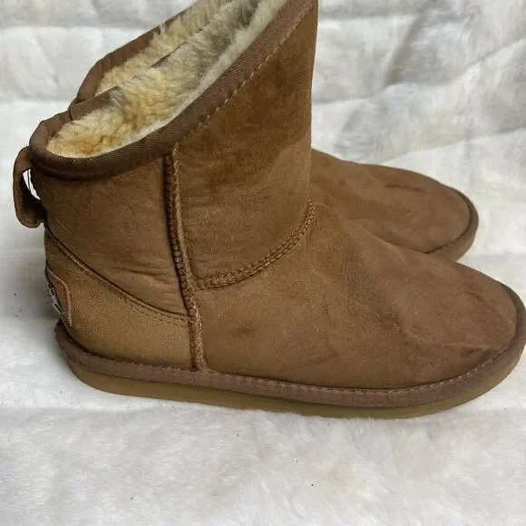 Australia Luxe Cosy short boots brown sheepskin and shearling lining siz…