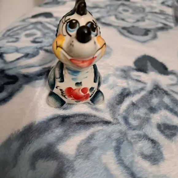 Porcelain Dragon Figurine Hand Made 2” Tall