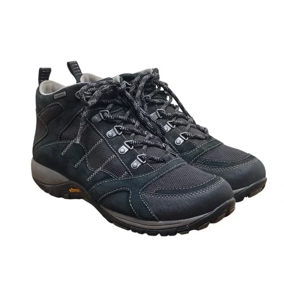 Dansko Paxton Black Suede Waterproof Boots‎ Women's EU 40 US 9.5-10