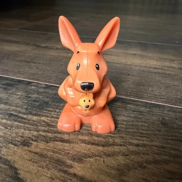 Fisher Price Little People Kangaroo & Joey Figure Safari Animal Zoo