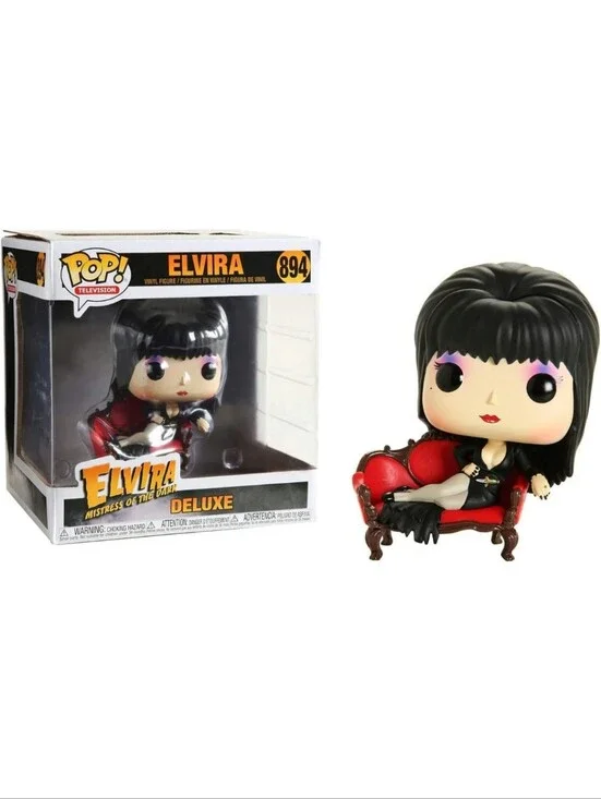 Funko Pop! Deluxe Elvira Mistress of the Dark on Couch Vinyl Figure #894