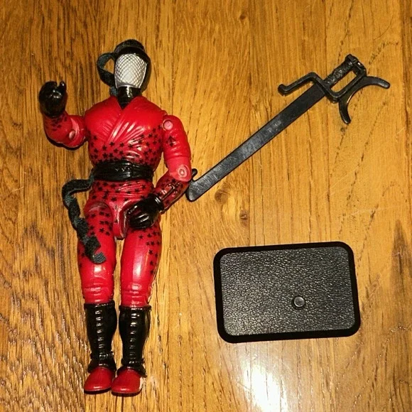 Vintage GI Joe Slice Ninja Force 1991 Action Figure Red‎ 3.75