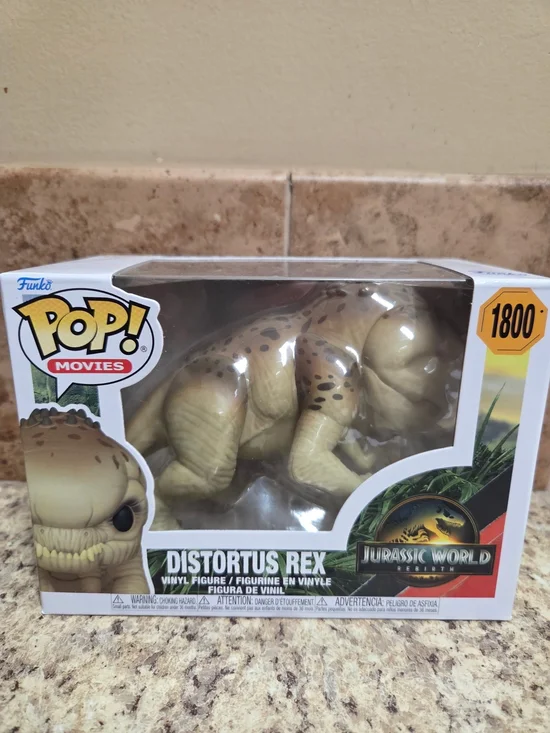 Funko Pop! Jurassic World Distortus Rex Vinyl Figure - Cream, Brown