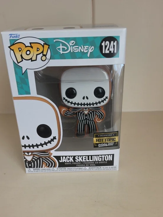 Funko Jack Skellington Pop! Vinyl with Black, White and Orange Accents