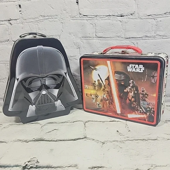 Star Wars Lunch Box Lot of 2 The Force‎ Awakens and Darth Vader