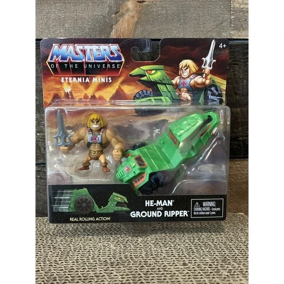 Masters of the Universe‎ MOTU He-Man Ground Ripper Eternia Minis Figure MOC 2021
