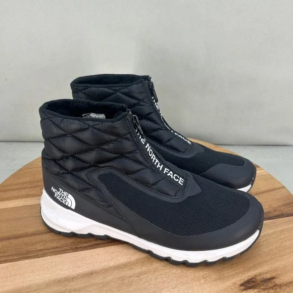 The North Face Womens Thermoball Eco Traction Bootie Black Quilted Size 9 Puffy