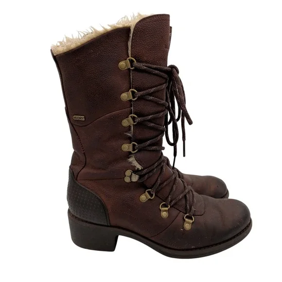 Merrell Chateau Tall J45848 Womens 9 Brown Waterproof Insulated Winter Boots