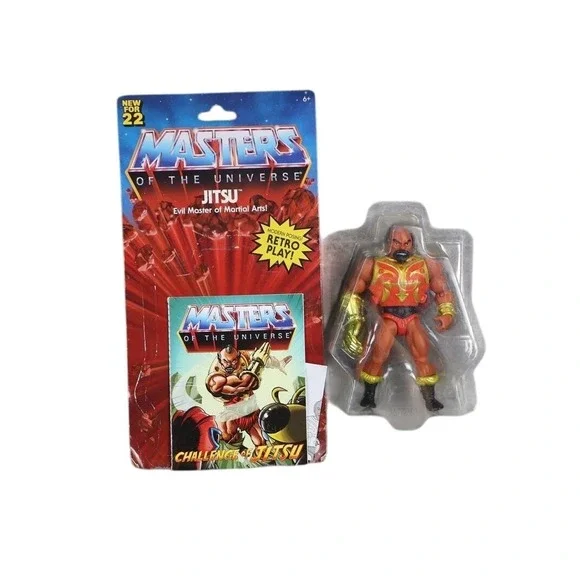 Masters Of The Universe Origins Jitsu MOTU Action Figure Red‎ Mattel Loose Sword