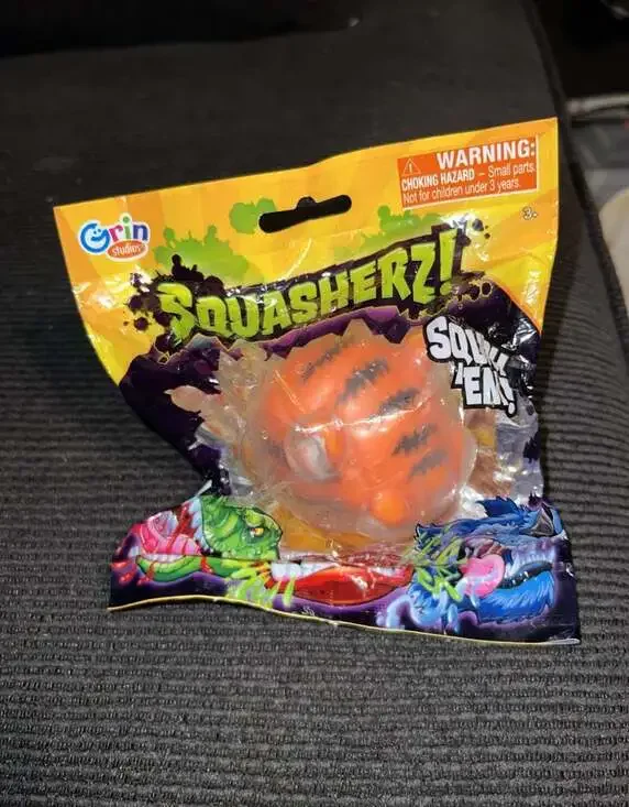 Grin Studios Rare Squasherz Squish Ball Toy Tiger Brand New Sealed