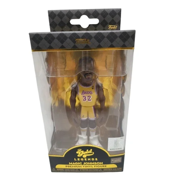 Funko Gold Magic‎ Johnson Lakers Premium Vinyl Figure NBA Hardwood Classics New