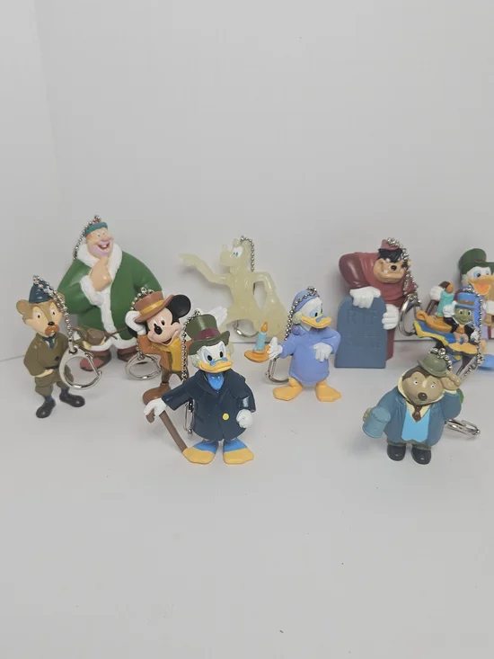 Disney Multicolor Classic Character Keychain Lot - Mickey, Donald & Friends