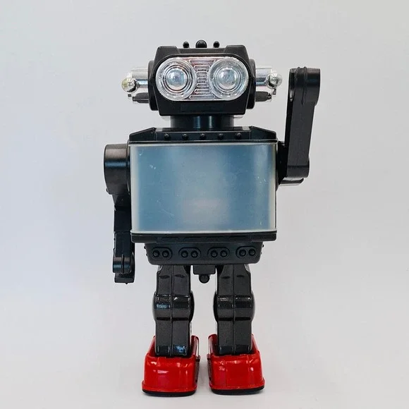 Vintage 1973 SH Horikawa Video Robot Japan Tin Plastic Space Toy Parts Repair