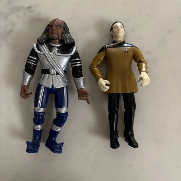 Star Trek Playmates‎ Next Generation 156145 WORF / Data Figures