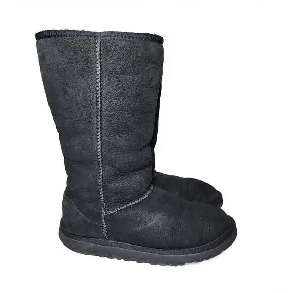 UGG Classic Tall Women’s Black 4 Winter Boot Cozy Shearling