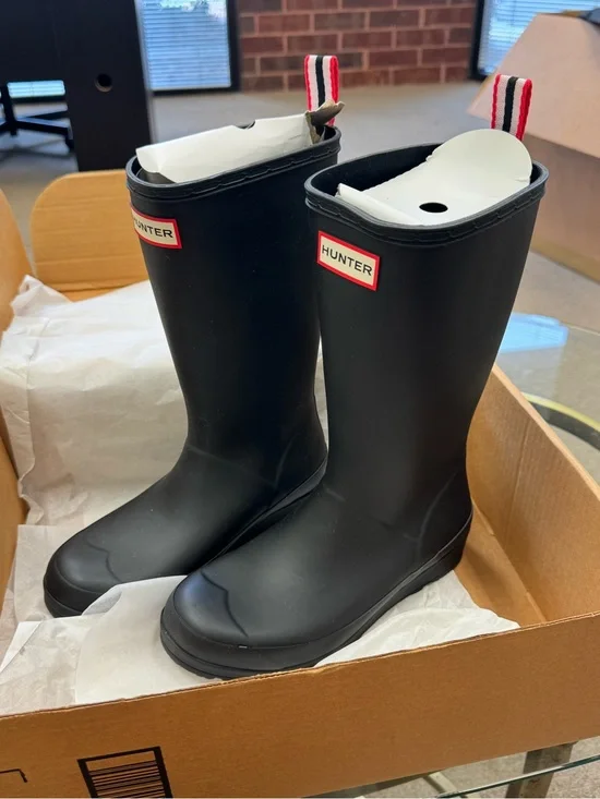 Hunter Tall Play Rainboots Black 6