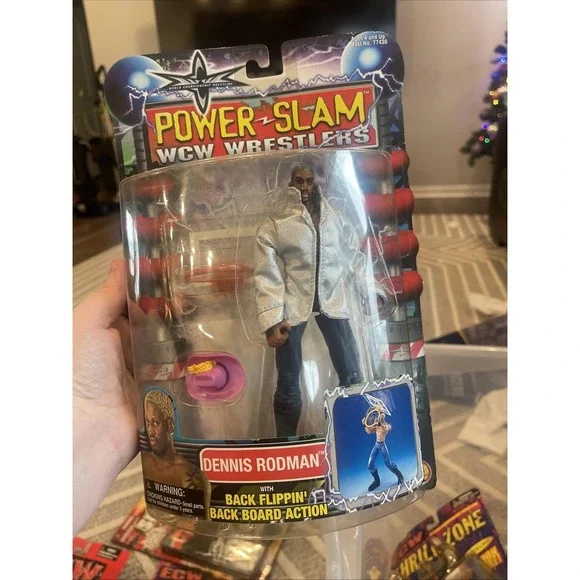 WCW‎ Power Slam DENNIS RODMAN Wrestling Back Flippin' Wrestlers 2000 Toybiz