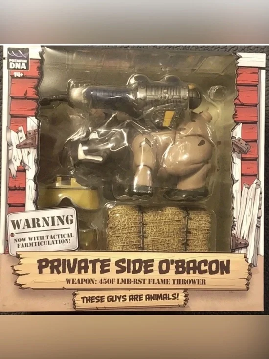 Barn Yard Commandos Private Side O'Bacon Action Figure